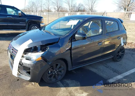 2024 Mitsubishi Mirage Black Edition from USA, damaged, VIN ML32AWHJ3RH030701